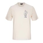 Hummel Venero Yuvarlak Yaka Tişört, XXL, 07-912364-2, Ekru, Erkek