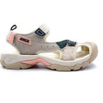 Humtto HM740093B Kadın Outdoor Trekking Spor Sandalet Bej Tekstil Malzeme Suya Dayanıklı Cırtlı Tasarım