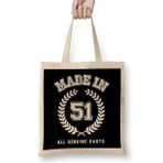Humuts 1951 Made In 51 All Genuine Parts Bez Kadın Günlük Çanta
