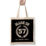 Humuts 1957 Made in 57 All Genuine Parts Bez Kadın Günlük Çanta