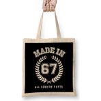 Humuts 1967 Made in 67 All Genuine Parts Bez Kadın Günlük Çanta