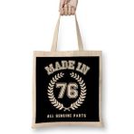 Humuts 1976 Made In 76 All Genuine Parts Bez Kadın Günlük Çanta