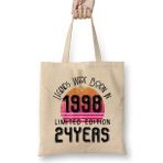 Humuts 1998 Birthday Gift - Made, Born In 1998 Gift - 24TH Year Old Birthday Gift Vintage Style Jpg Bez Çanta