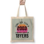 Humuts 2003 Birthday Gift - Made, Born In 2003 Gift - 19 Year Old Birthday Gift Vintage Style Bez Çanta