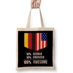 Humuts 50% Georgian 50% American 100% Awesome Immigrant Bez Kadın Günlük Çanta