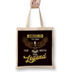 Humuts Abuelo Man Myth Legend Grandfather Grandpa Granddad Family Bez Uzun Saplı Açık Bej Rengi Çanta
