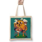 Humuts Adventure Time Bacon Pancakes 03 Bez Uzun Saplı Açık Bej Rengi Çanta