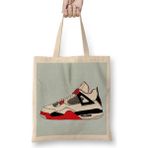 Humuts Air Jordan 13 Retro AJ13 Panda White And Black Basketball Fans Art Bez Çanta