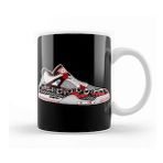 Humuts Air Jordan 13 Retro AJ13 Panda White And Black Basketball Fans Art Kupa Bardak