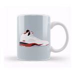 Humuts Air Jordan Sneaker Jordan 5 Fire Red Kupa Bardak