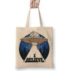 Humuts Alien Believe Uzaylı Bez Çanta