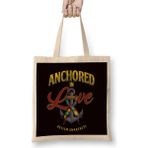 Humuts Anchored In Love Autism Awareness Support Autistic Ribbon Bez Çanta