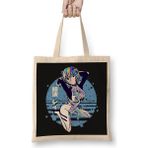 Humuts Anime Rei Ayanami Bez Uzun Saplı Açık Bej Rengi Çanta