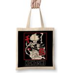 Humuts Anime Remera Kakashi Bez Uzun Saplı Açık Bej Rengi Çanta