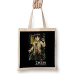 Humuts Anime Serial Experiments Lain Bez Uzun Saplı Açık Bej Rengi Çanta