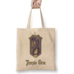 Humuts Anime Shachihoko Manga Black Clover Purple Orca Badge Bez Uzun Saplı Açık Bej Rengi Çanta