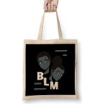 Humuts Anime Style Black Lives Matter Bez Uzun Saplı Açık Bej Rengi Çanta
