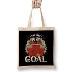 Humuts Any Hole Is My Goal Beer Pong Patriotic USA Bez Kadın Günlük Çanta