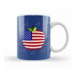 Humuts Apple Independence Day 4th Of July Gift Celebration Patriotic Kupa Bardak
