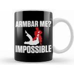 Humuts Armbar Me Impossible Funny Bjj Jiu Jitsu Mma Beyaz Kupa