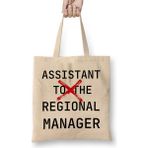 Humuts Assistant To The Regional Manager Tee Funny Office Tee 01 Bez Kadın Günlük Çanta