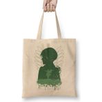 Humuts Attack On Titan Levi Ackerman In Silhouette Bez Uzun Saplı Açık Bej Rengi Çanta