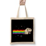 Humuts Avatar Last Airbender Appa Nyan Cat Avatar Bez Uzun Saplı Açık Bej Rengi Çanta