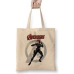 Humuts Avengers Viüva Negra Bez Uzun Saplı Açık Bej Rengi Çanta