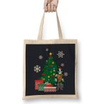 Humuts Avocato Around The Christmas Tree Final Space Bez Uzun Saplı Açık Bej Rengi Çanta