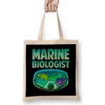 Humuts Awesome Marine Biologist Underwater Biology Bez Uzun Saplı Açık Bej Rengi Çanta