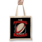 Humuts Awesome To Go Forwards You Must Go Backwards Rugby Bez Uzun Saplı Açık Bej Rengi Çanta