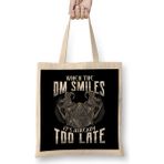 Humuts Awesome When The Dm Smiles Its Already Too Late Bez Uzun Saplı Açık Bej Rengi Çanta