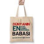 Humuts Babalar Günü Babaya Hediye 08 Bez Çanta