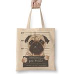 Humuts Bad Puggy Pug Köpek Bez Çanta