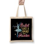 Humuts Ballet Like A Sport Only Harder Funny Dancer Pun Bez Uzun Saplı Açık Bej Rengi Çanta