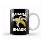 Humuts Banana Shark Adorable Half Banana Half Shark Kupa Bardak