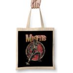 Humuts Band Vintage Misfits Skull Bez Uzun Saplı Açık Bej Rengi Çanta