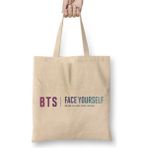 Humuts Bangtan Boys Bts Face Yourself Color Bez Uzun Saplı Açık Bej Rengi Çanta