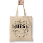 Humuts Bangtan Boys Bts Kim Taehyung V Jin Kim Bez Uzun Saplı Açık Bej Rengi Çanta