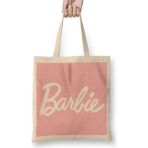 Humuts Barbie Logo 01 Bez Uzun Saplı Açık Bej Rengi Çanta