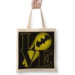 Humuts Batman Bat Love Bez Uzun Saplı Açık Bej Rengi Çanta
