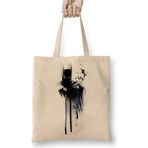 Humuts Batman Paint Drop Bez Uzun Saplı Açık Bej Rengi Çanta