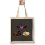 Humuts Batty Love Bats Bez Uzun Saplı Açık Bej Rengi Çanta