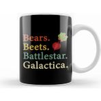 Humuts Bears Beets Battlestar Galactica The Office Jim Halpert Kupa Bardak