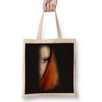 Humuts Bella Uzun Saplı 40x40 cm Açık Bej Bez Çanta
