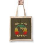 Humuts Best Cat Dad Ever Funny Cat Daddy Father Day Vintage 03 Bez Çanta