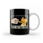 Humuts Best Cat Dad Ever Funny Cat Daddy Father Day Vintage 09 Kupa Bardak