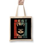 Humuts Best Cat Dad Ever Kedi 01 Bez Çanta
