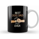 Humuts Best Dog Dad Ever Paw Fist Bump Fathers Day Gift Köpek Kupa Bardak
