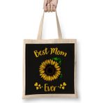 Humuts Best Mom Ever Sunflower Anneler Günü Bez Çanta